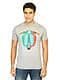 Probase Men Printed Grey Tshirts